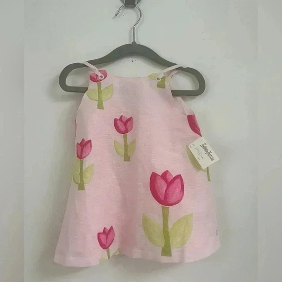La Petite Ourse Miniman Floral Linen Set New w/Tag Size 6 months - Picture 1 of 5